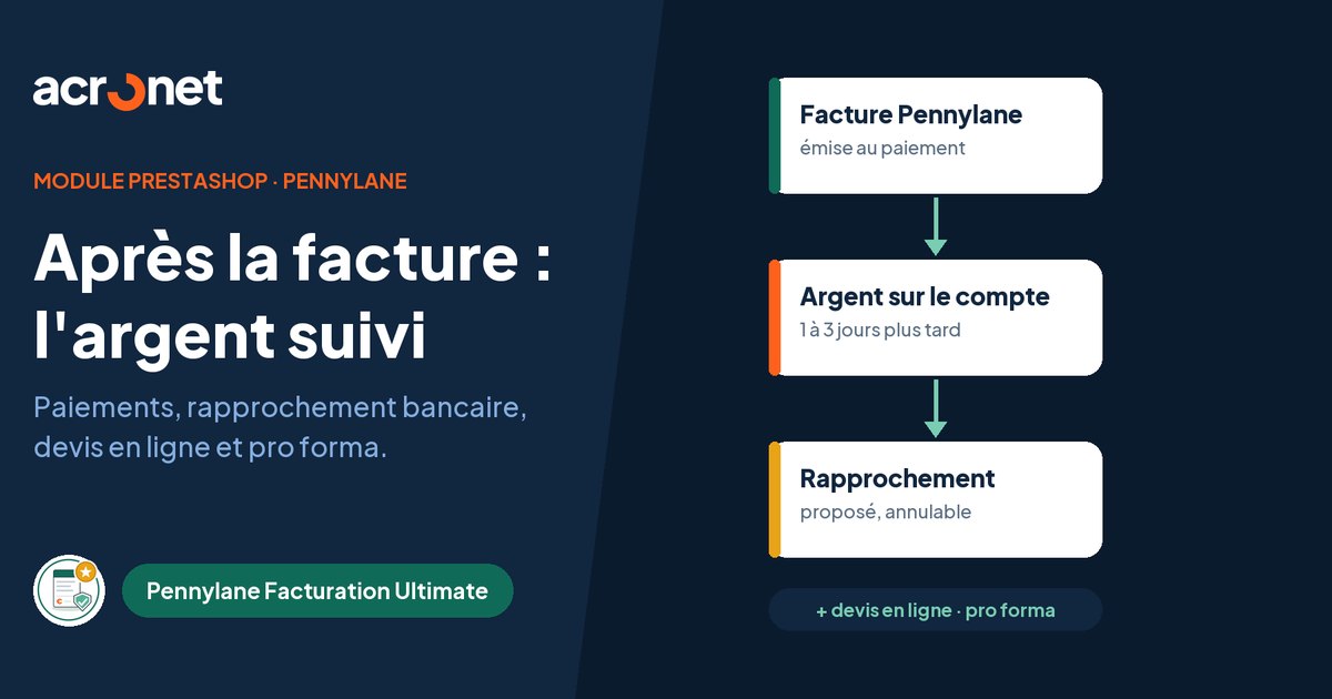 Pennylane Facturation Ultimate : après la facture, l'argent suivi jusqu'à la banque