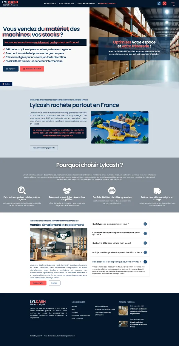 Site internet de Lylcash à Spechbach-le-Bas
