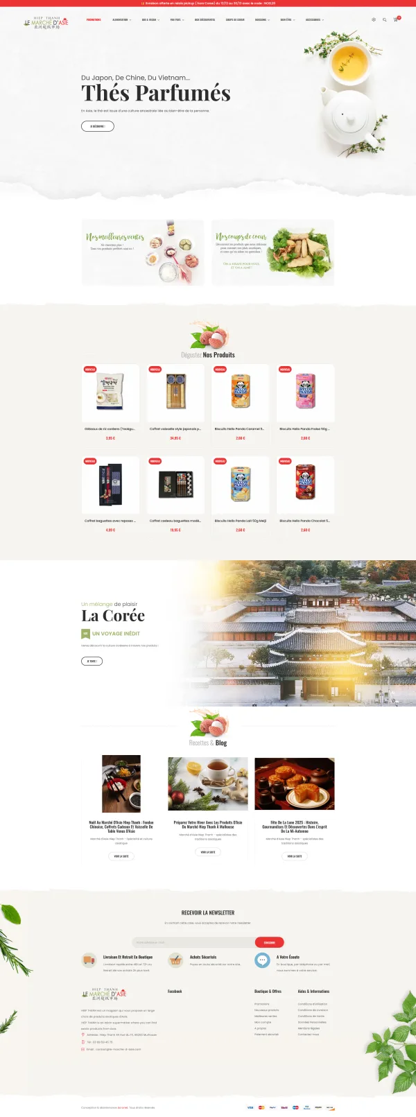 Site internet de Hiep Thanh - Le Marché d'Asie à Mulhouse